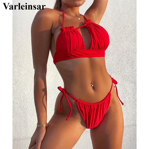 new wrinkled halter bikini female swimsuit women swimwear two-pieces bikini set high leg cut bather bathing suit swim lady v3308, White;black
new wrinkled halter bikini female swimsuit women swimwear two-pieces bikini set high leg cut bather bathing suit swim lady v3308, White;black