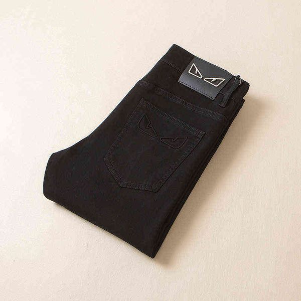 brand fashion men's black jeans spring and summer 2022 thin slim fit elastic small foot long pants, Blue
brand fashion men's black jeans spring and summer 2022 thin slim fit elastic small foot long pants, Blue