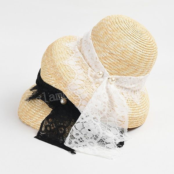 fashion lace women's straw hat summer designer beach cap ladies elegant sun bucket hat women, Blue;gray
fashion lace women's straw hat summer designer beach cap ladies elegant sun bucket hat women, Blue;gray