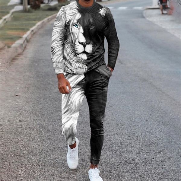 men's tracksuits lion king long sleeved t shirt men spring sweatpants fashion spring clothing oversized tracksuit 2 piece sets trendy s, Gray
men's tracksuits lion king long sleeved t shirt men spring sweatpants fashion spring clothing oversized tracksuit 2 piece sets trendy s, Gray