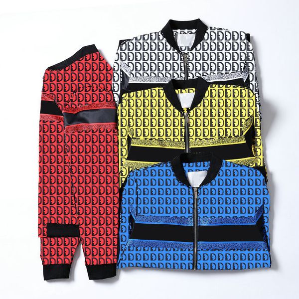 full letters designer men jacket autumn winter overcoat long sleeve zipper coat streetwear outdoor outerwear coats, Black;brown
full letters designer men jacket autumn winter overcoat long sleeve zipper coat streetwear outdoor outerwear coats, Black;brown
