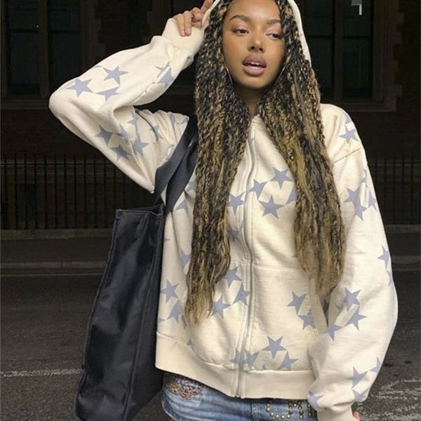 zip hoodie vintage fashion star graphic fairy grunge women sweatshirts longsleeved jacket oversize streetwear y2k men clothes 220804, Black
zip hoodie vintage fashion star graphic fairy grunge women sweatshirts longsleeved jacket oversize streetwear y2k men clothes 220804, Black