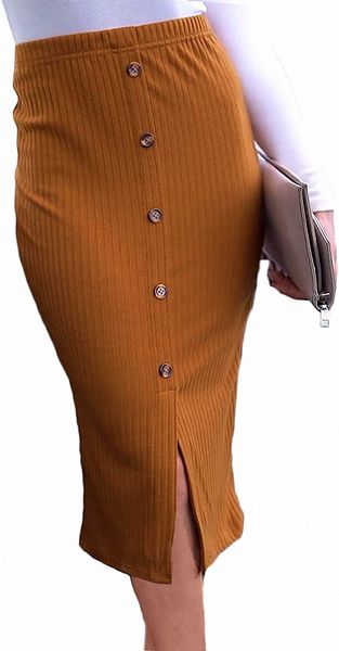 women's knit skirt midi length split stretchy ribbed bodycon pencil skirts o395#, Black;gray
women's knit skirt midi length split stretchy ribbed bodycon pencil skirts o395#, Black;gray