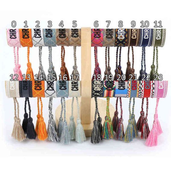 brand fashion classic bangles bracelets luxury women men handmade signature embroidered woven tassel adjustable bracelet jewelry friendship, Black
brand fashion classic bangles bracelets luxury women men handmade signature embroidered woven tassel adjustable bracelet jewelry friendship, Black