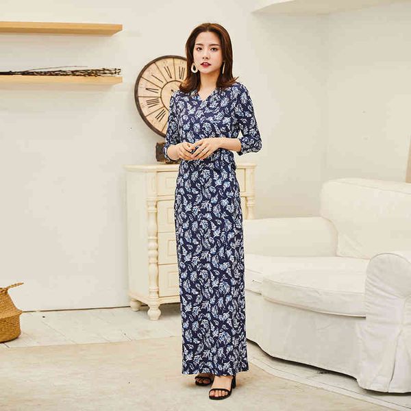 casual dresses summer wrap skirt navy print temperament slim split long dress women, Black;gray
casual dresses summer wrap skirt navy print temperament slim split long dress women, Black;gray