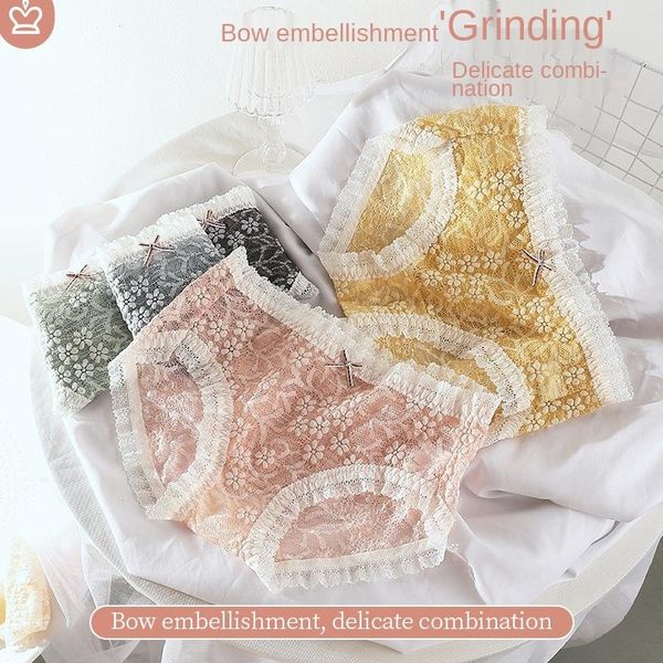 womens underwear lace panties fashion flowers breathable comfort briefs mid waist seamless underpants lingerie, Black;pink
womens underwear lace panties fashion flowers breathable comfort briefs mid waist seamless underpants lingerie, Black;pink