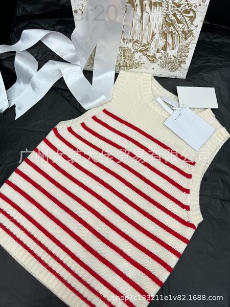 women's sweaters designer 2022 spring women's french striped knitted bee wool vest sleeveless jxt6, White;black
women's sweaters designer 2022 spring women's french striped knitted bee wool vest sleeveless jxt6, White;black