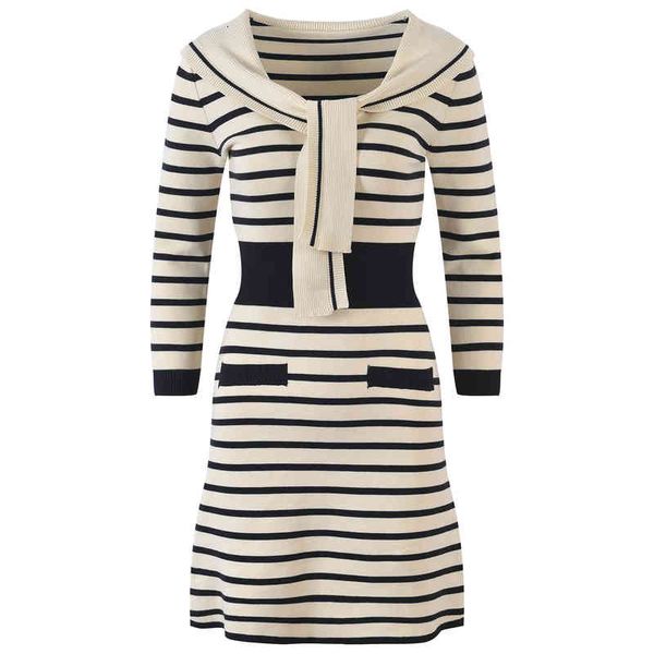 two piece dress aging sweet navy collar stripe contrast high waist dress early autumn long sleeve tight knit skirt spxy, White
two piece dress aging sweet navy collar stripe contrast high waist dress early autumn long sleeve tight knit skirt spxy, White