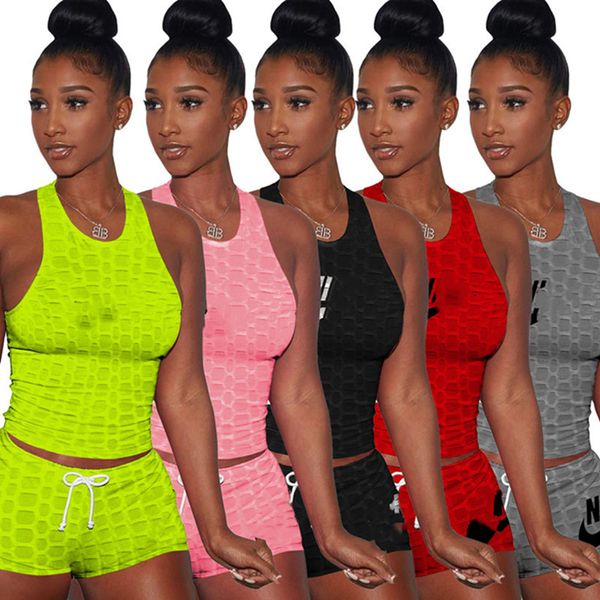2022 designer wholesale nk2 piece sets women sleeveless skinny bodysuits high waist biker shorts summer matching tracksuits 4739, Gray
2022 designer wholesale nk2 piece sets women sleeveless skinny bodysuits high waist biker shorts summer matching tracksuits 4739, Gray