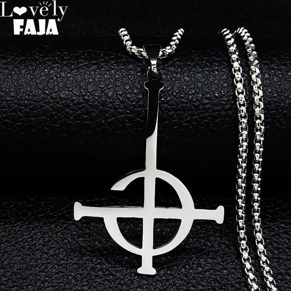 ghost bc nameless stainless steel necklace ghoul band pope emeritus symbol mask grucifix poster necklaces jewelry n643s03, Silver
ghost bc nameless stainless steel necklace ghoul band pope emeritus symbol mask grucifix poster necklaces jewelry n643s03, Silver