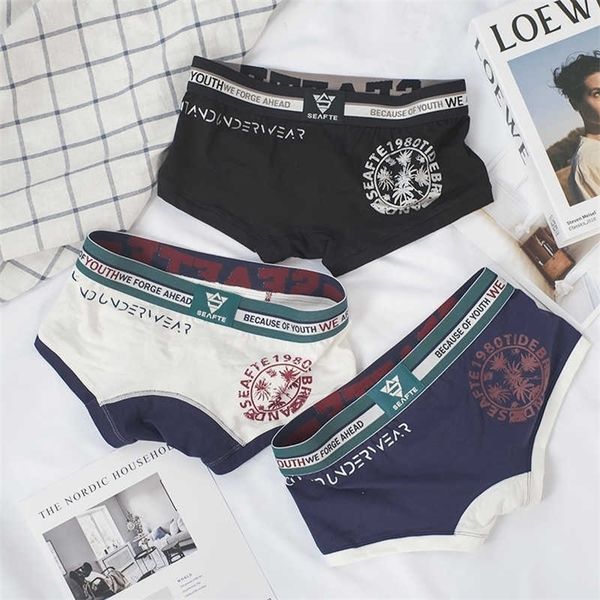 seafte 3pcs cotton mens underwear thin section breathable personality plant printing underpants simple fashion boys boxer 210727, Black;white
seafte 3pcs cotton mens underwear thin section breathable personality plant printing underpants simple fashion boys boxer 210727, Black;white