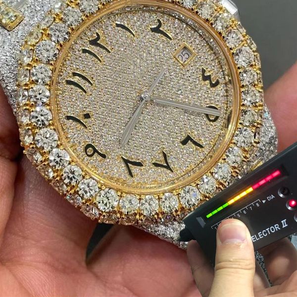 2022 new version big moissanite stones watch gold&silver pass test mechanical eta movement men luxury full iced out sa177c, Slivery;brown
2022 new version big moissanite stones watch gold&silver pass test mechanical eta movement men luxury full iced out sa177c, Slivery;brown