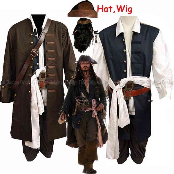 kom cosplay jack sparrow bajak laut dari karibia jaket set halloween untuk pria t220813, Black;red
kom cosplay jack sparrow bajak laut dari karibia jaket set halloween untuk pria t220813, Black;red