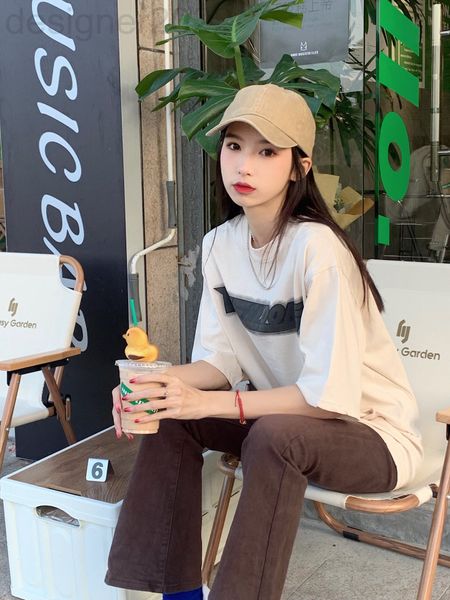 women's t-shirt designer we11 22ss early spring heavy industry thick plate printing short sleeve i5u5, White
women's t-shirt designer we11 22ss early spring heavy industry thick plate printing short sleeve i5u5, White