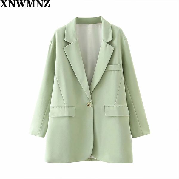 xnwmnz za women amy green one button blazer female long sleeve casual jacket formal suits 210513, White;black
xnwmnz za women amy green one button blazer female long sleeve casual jacket formal suits 210513, White;black