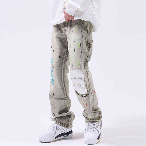 beige wide leg straight ripped jeans men y2k streetwear baggy denim pants patch embroidery oversize trousers women high street t220803, Blue
beige wide leg straight ripped jeans men y2k streetwear baggy denim pants patch embroidery oversize trousers women high street t220803, Blue
