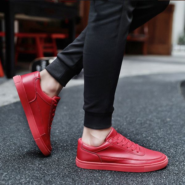 solid color trend spring and summer fashion flat men's shoes thick bottom lace-up sneakers
solid color trend spring and summer fashion flat men's shoes thick bottom lace-up sneakers