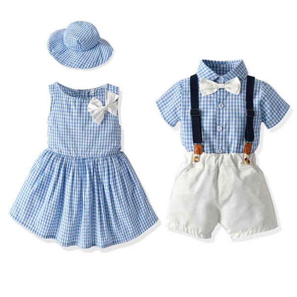 lzh new summer children clothing baby boys grid shirt+ overalls set baby girls dress brother sister clohtes suit kids costume aa220316, White
lzh new summer children clothing baby boys grid shirt+ overalls set baby girls dress brother sister clohtes suit kids costume aa220316, White