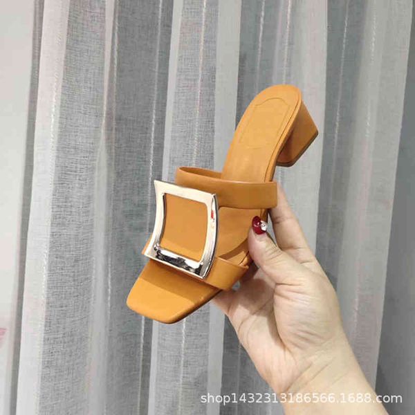 sandals summer fashion cowhide square head thick middle heel buckle temperament, wear sandals outside, casual flip flops, women, Black
sandals summer fashion cowhide square head thick middle heel buckle temperament, wear sandals outside, casual flip flops, women, Black