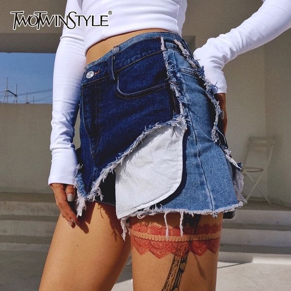twotyle casual patchwork hit color irregular shorts female high waist asymmetrical womens shorts fashion clothing y200403, White;black
twotyle casual patchwork hit color irregular shorts female high waist asymmetrical womens shorts fashion clothing y200403, White;black