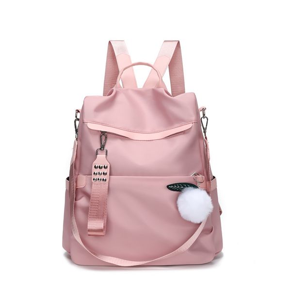 large oxford soft leather glossy backpack with rivet pom poms pendant casual waterproof plain wearproof versatile valise japan and korea sty
large oxford soft leather glossy backpack with rivet pom poms pendant casual waterproof plain wearproof versatile valise japan and korea sty