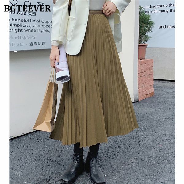 autumn winter elastic high waist women skirts elegant loose thicken long female pleated skirts 2021, Black
autumn winter elastic high waist women skirts elegant loose thicken long female pleated skirts 2021, Black