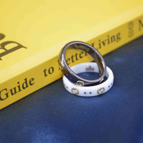 ceramic ring double black and white zirconia ceramic ring with gold sheet, Silver
ceramic ring double black and white zirconia ceramic ring with gold sheet, Silver