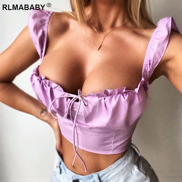summer sweet low neck ruffles crop women casual holiday slim strapless sleeveless backless lace up pink short camisole, Black;white
summer sweet low neck ruffles crop women casual holiday slim strapless sleeveless backless lace up pink short camisole, Black;white