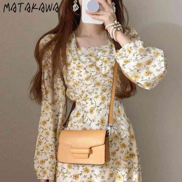 long sleeve chiffon dress korea chic spring square collar dresses small floral femme robe slim waist vestidos 210506, Black;gray
long sleeve chiffon dress korea chic spring square collar dresses small floral femme robe slim waist vestidos 210506, Black;gray