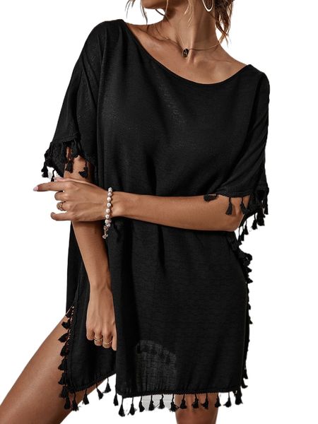tassel trim cover up m1st#, White;black
tassel trim cover up m1st#, White;black