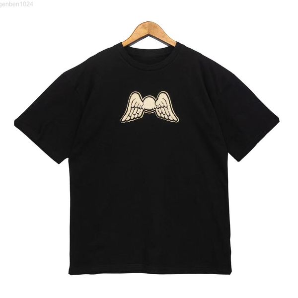 women angel wings short sleeve cotton loose black ordinary letter collarless youth hoodless casual t-shirt, White
women angel wings short sleeve cotton loose black ordinary letter collarless youth hoodless casual t-shirt, White