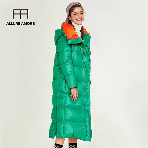 allure amore winter jacket women long down coat white duck down jacket quilted female lightweight thick clothes 201128, Black
allure amore winter jacket women long down coat white duck down jacket quilted female lightweight thick clothes 201128, Black