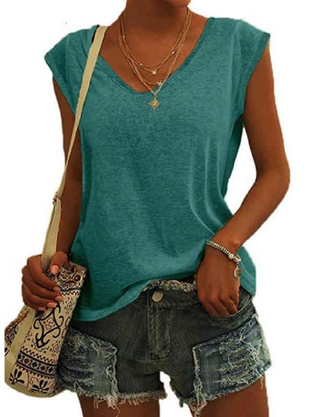 women's t-shirt 2022 women's simple solid color v-neck cover sleeve loose t-shirt women zrec, White
women's t-shirt 2022 women's simple solid color v-neck cover sleeve loose t-shirt women zrec, White