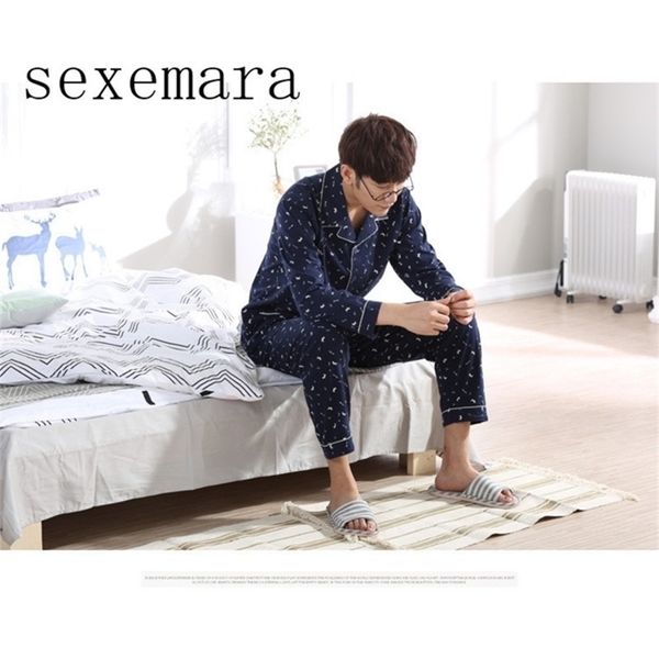 sexemara brand arrival fashion men sleeping cloths 100 cotton turn down collar many little flower print lj201112, Black;brown
sexemara brand arrival fashion men sleeping cloths 100 cotton turn down collar many little flower print lj201112, Black;brown