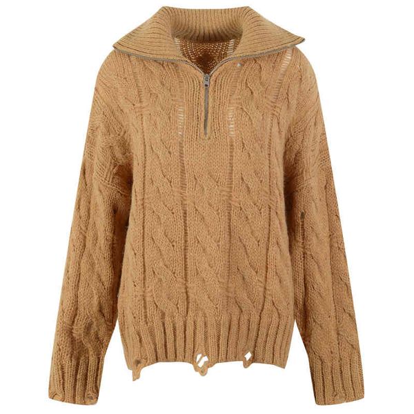women's knits tees lapel fried dough twist semi zipper sweater women's wear over autumn and winter simple elegant x5v3, White
women's knits tees lapel fried dough twist semi zipper sweater women's wear over autumn and winter simple elegant x5v3, White
