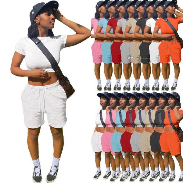 summer tracksuits for womens two pieces pants set designer short sleeve exposed navel shorts drawstring jogger suit, Gray
summer tracksuits for womens two pieces pants set designer short sleeve exposed navel shorts drawstring jogger suit, Gray
