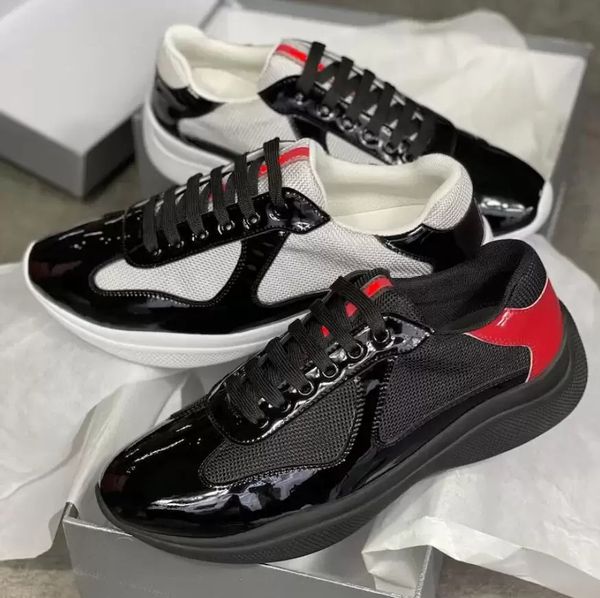 men casual shoe america's cup xl leather sneakers patent leathers flat trainers black mesh lace-up casual shoes outdoor runner trainer
men casual shoe america's cup xl leather sneakers patent leathers flat trainers black mesh lace-up casual shoes outdoor runner trainer