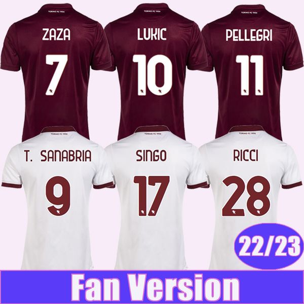 22 23 torino fc zaza ricci mens soccer jerseys zima t. sanabria lukic pellegri singo seck home away 3rd football shirt, Black;yellow
22 23 torino fc zaza ricci mens soccer jerseys zima t. sanabria lukic pellegri singo seck home away 3rd football shirt, Black;yellow