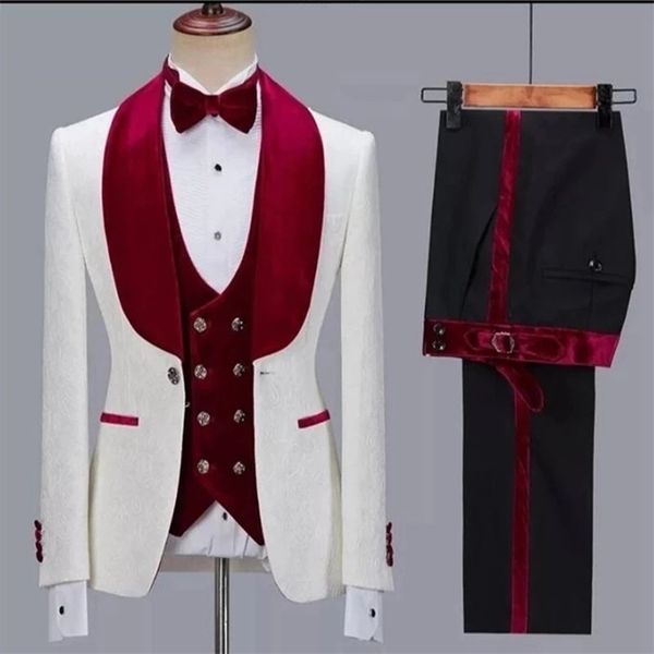 est pattern men suits green velvet shawl lapel wedding tuxedo terno masculino prom groom 3 pcs slim fit blazer 220809, White;black
est pattern men suits green velvet shawl lapel wedding tuxedo terno masculino prom groom 3 pcs slim fit blazer 220809, White;black