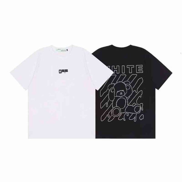 men's t-shirts spring and summer off doll plush bear design short sleeve unisex, White;black
men's t-shirts spring and summer off doll plush bear design short sleeve unisex, White;black