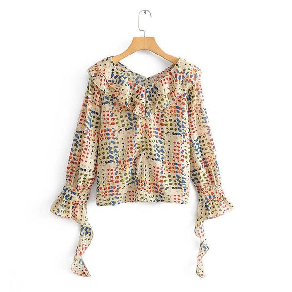hsa summer women's color wave dot sweet loose flounced long sleeve blouse vestidos blouses office ladies shirts 210716, White
hsa summer women's color wave dot sweet loose flounced long sleeve blouse vestidos blouses office ladies shirts 210716, White
