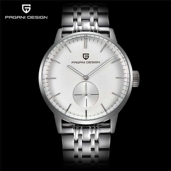 watches luxury pagani design stainless steel simple quartz business watch relogio masculino, Slivery;black
watches luxury pagani design stainless steel simple quartz business watch relogio masculino, Slivery;black