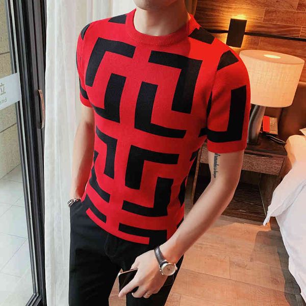 2022 summer striped sleeve b102-565 color t-shirt men's round neck spring korean slim casual short style o-neck clothes tees fashion, White;black
2022 summer striped sleeve b102-565 color t-shirt men's round neck spring korean slim casual short style o-neck clothes tees fashion, White;black