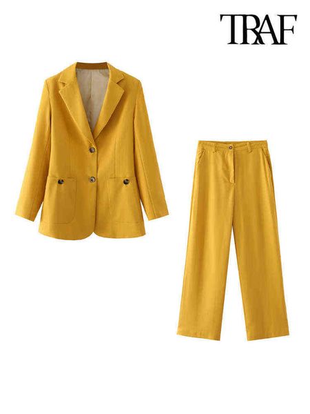 met women fashion with buttoned pockets blazer jacket and high waist straight pants female two pieces sets mujer j220813, White;black
met women fashion with buttoned pockets blazer jacket and high waist straight pants female two pieces sets mujer j220813, White;black