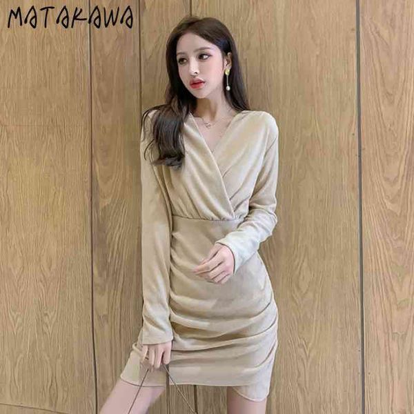 fashion slim dress female spring draw string temperament vneck robe longsleeved bodycon mini dresses for women 210506, Black;gray
fashion slim dress female spring draw string temperament vneck robe longsleeved bodycon mini dresses for women 210506, Black;gray