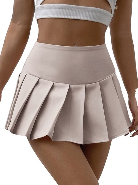 button side mini pleated skirt i3yi#, Black 
button side mini pleated skirt i3yi#, Black