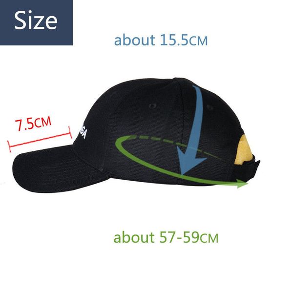 spring summer hat men's black hip hop fashion baseball cap letter embroidery simple peaked cap 55-60cm, Blue;gray
spring summer hat men's black hip hop fashion baseball cap letter embroidery simple peaked cap 55-60cm, Blue;gray