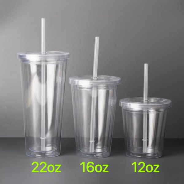 12oz/16oz/22oz plastic tumblers sippy drinking cup with lid and straw acrylic skinny cup double wall beer coffee mug travel cups
12oz/16oz/22oz plastic tumblers sippy drinking cup with lid and straw acrylic skinny cup double wall beer coffee mug travel cups