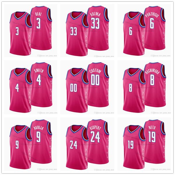 printed 75th new city pink basketball basketball 8 rui hachimura jerseys 4 ish smith 9 deni avdija 24 corey kispert 19 raul neto daniel gaff, Black;red
printed 75th new city pink basketball basketball 8 rui hachimura jerseys 4 ish smith 9 deni avdija 24 corey kispert 19 raul neto daniel gaff, Black;red