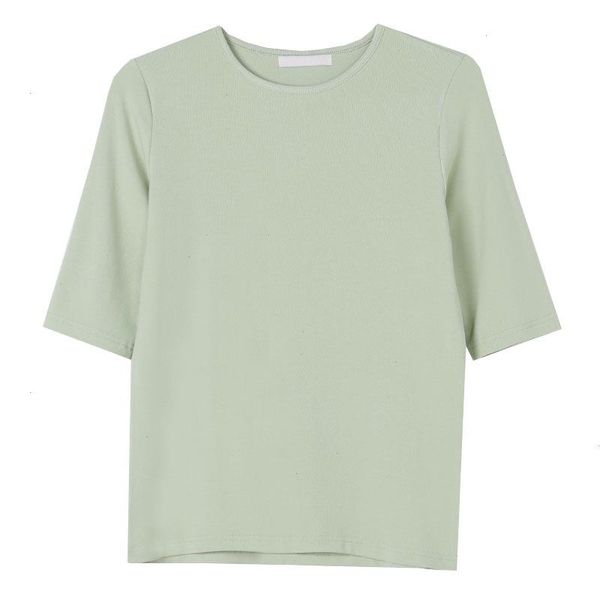 basic crew neck t shirt women short sleeve shirts solid cotton s, White 
basic crew neck t shirt women short sleeve shirts solid cotton s, White